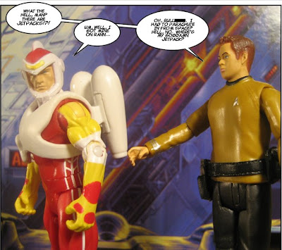 Appropriately for new Trek, I think there's like two lens flares, or flash spots, in there...