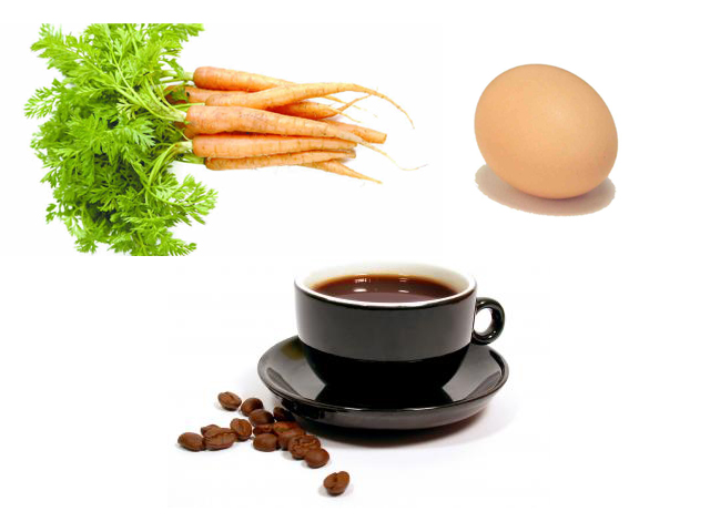 هل أنت بيضة أم جزرة أم قهوة؟؟! Carrot+egg+coffee