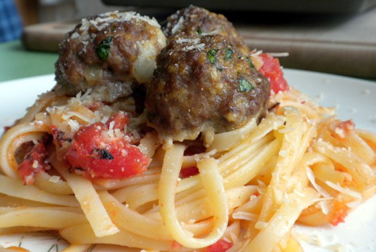 Mozzarella Stuffed Meatballs