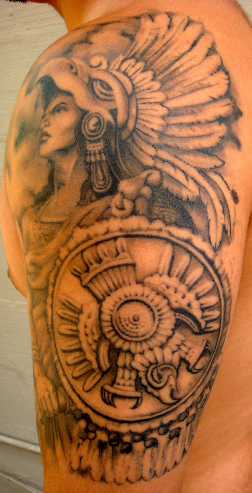 BlindSide Tattoo Studio: The Aztec Warrior- Cuauhtemoc