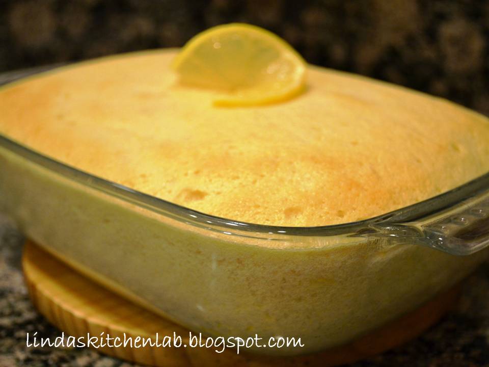 Linda's Kitchen Lab Saucy Lemon Souffle Pudding
