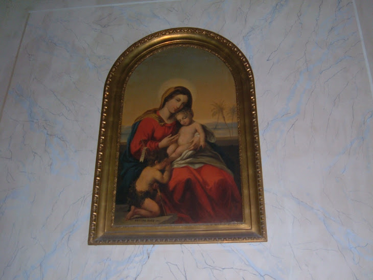 Pictura realizata de Berta Nako donata Biserici romano-catolice