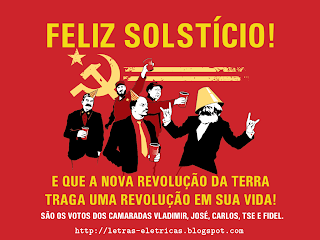 cartão de natal comunista