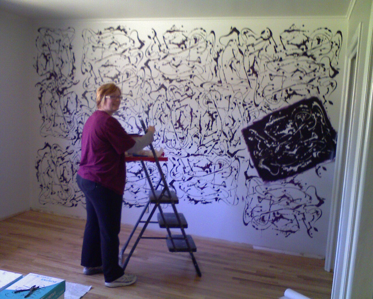 Sandy S Designs Billie S Splatter Paint Wall