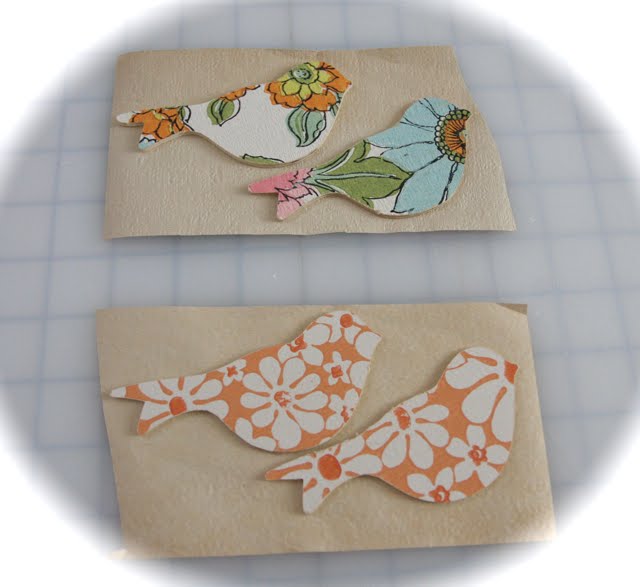 Joli Paquet Little Spring Bird Flower Picks