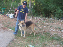 Brandon With Our German Shepherd