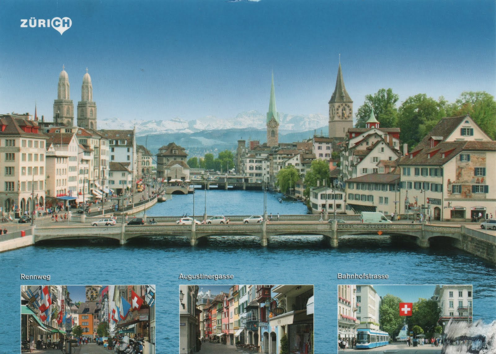 Gersyko postcards SWITZERLAND Zürichcity, Skyline