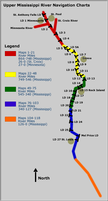 River Mississippi Map