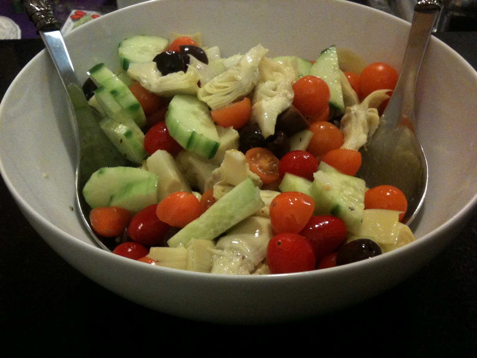 An Urban Cottage Simple Artichoke and Kalamata Salad