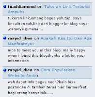 Menampilkan Recent Comments