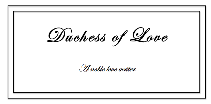 The Duchess of Love 