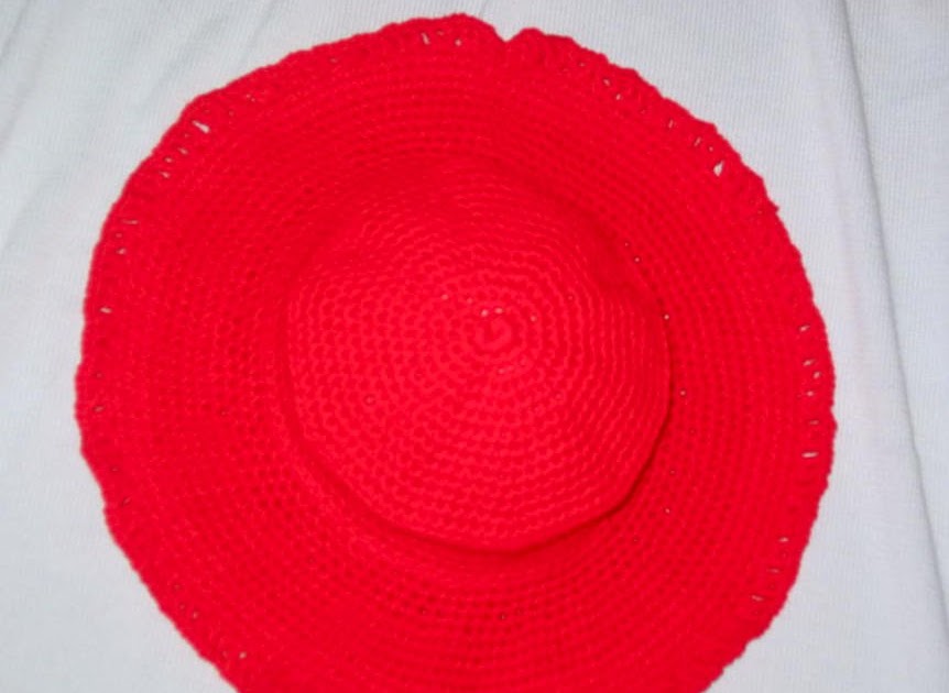 Grammy's Workbasket Wide Brim Crochet Hat Pattern