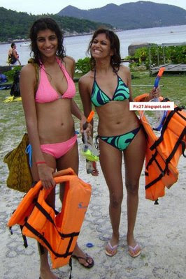 VIVA Fame Pratichee Mahaptra and Anushka Manchanda in Two Piece Bikini