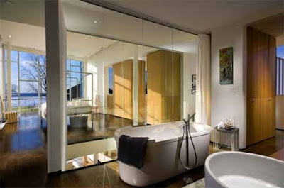 Modern Bathroom Cube Sky Cottage by Archimania Modern Cube Sky Cottage by Archimani