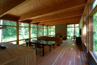 Interior Bluff House by Bruns Architecture Forest Bluff House interior