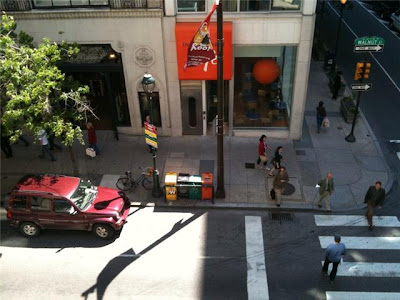 Philadelphia, as seen from my window at The Latham Hotel Philadelphia