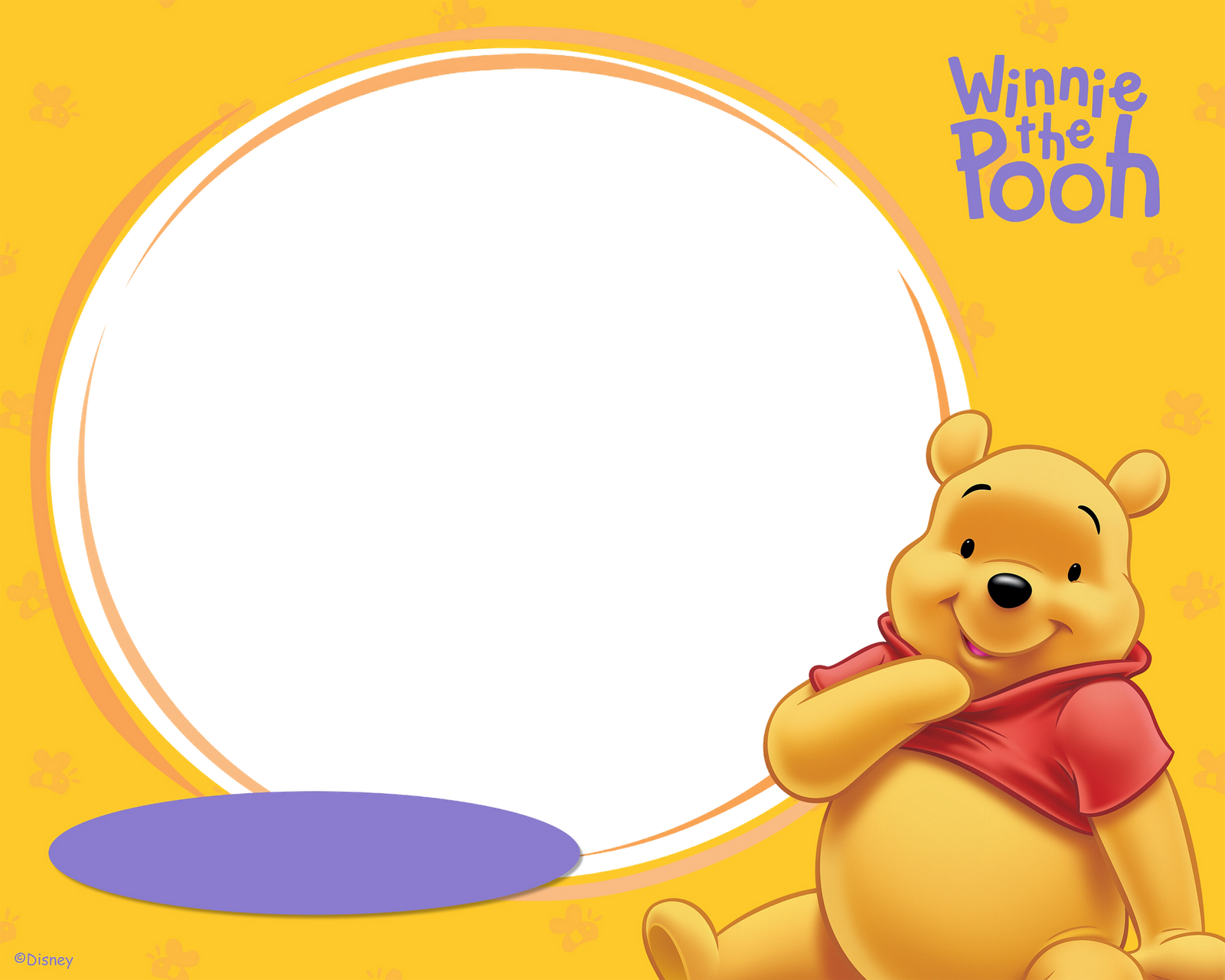 Winnie the Pooh Frame Winnie the Pooh Frame
