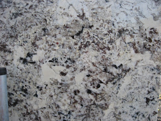 white granite with silver flecks