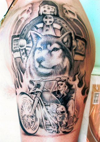 Tattoos Harley Davidson and Biker tats