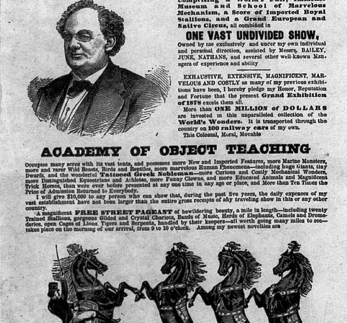The Carnival Soiree Barnum and Bailey Circus! A Timeline!