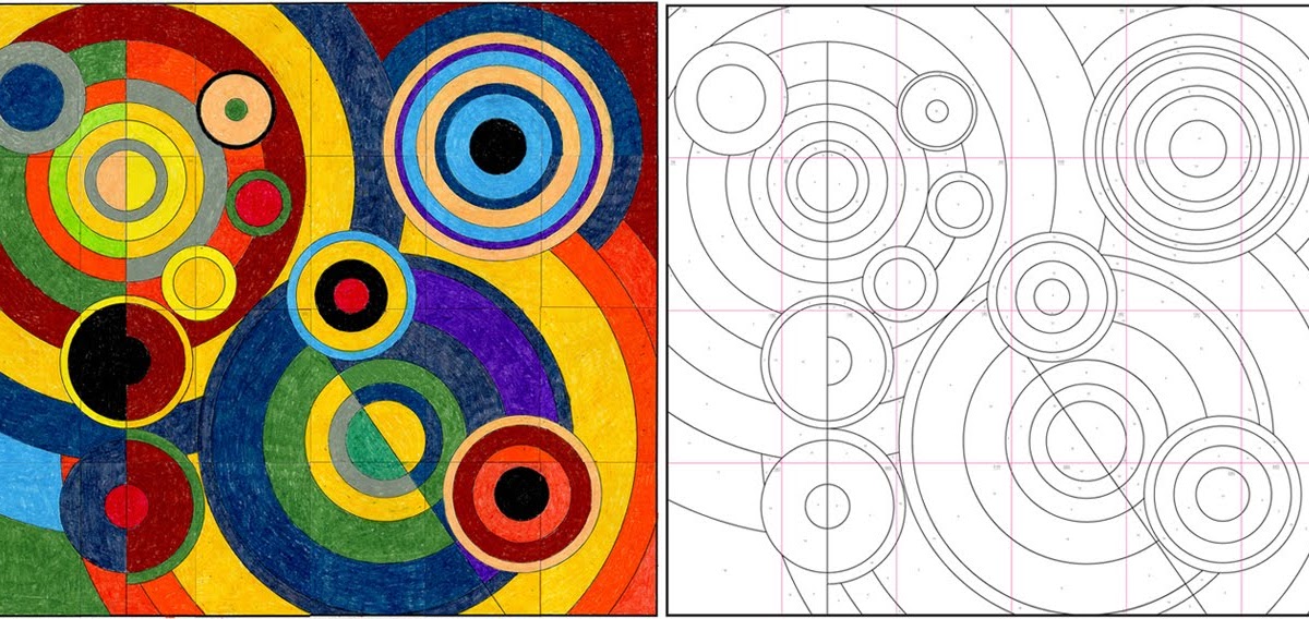 Robert Delaunay Mural Diagram Art Projects for Kids
