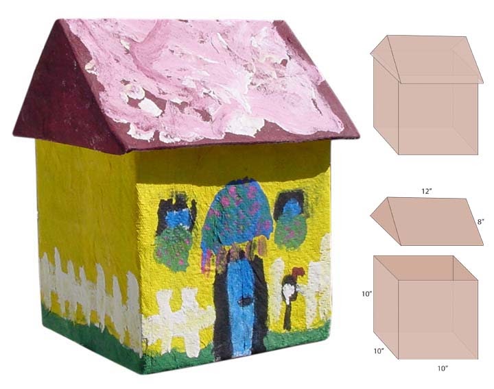 Paper Mache House Art Projects for Kids
