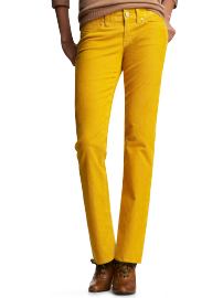 mustard jeans