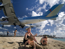 Jet Flying over a Sea shore