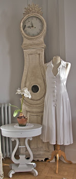 Antique mora clock and handmade dress