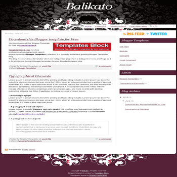 free blogger template convert wordpress theme to blogger Balikato blogger template