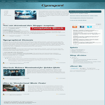 free blogger template convert wordpress theme to blogger Cyangant blogger template