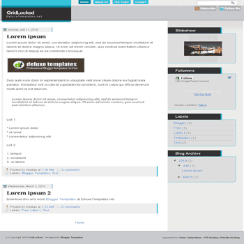 free blogger template GridLocked blogspot template
