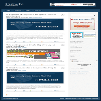 blogger template Tut Theme blogger template