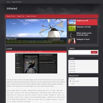 Infrared blogger template convert wordpress theme to blogger template image slideshow blogger template. 4 column footer blogger template. image slideshow blogger template. 4 column footer blogspot template. magazine style blogspot template. blogspot template with image slideshow
