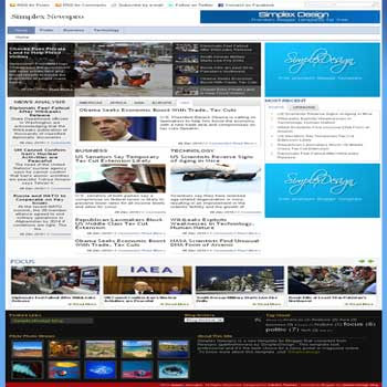 Simplex newspro free blogger template magazine style with feature content and slideshow blogger template
