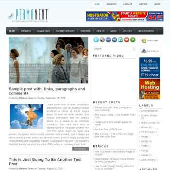 Permanent blogger template. slideshow template blog. pagination for blogger template. magazine style blog template. template image slider blog