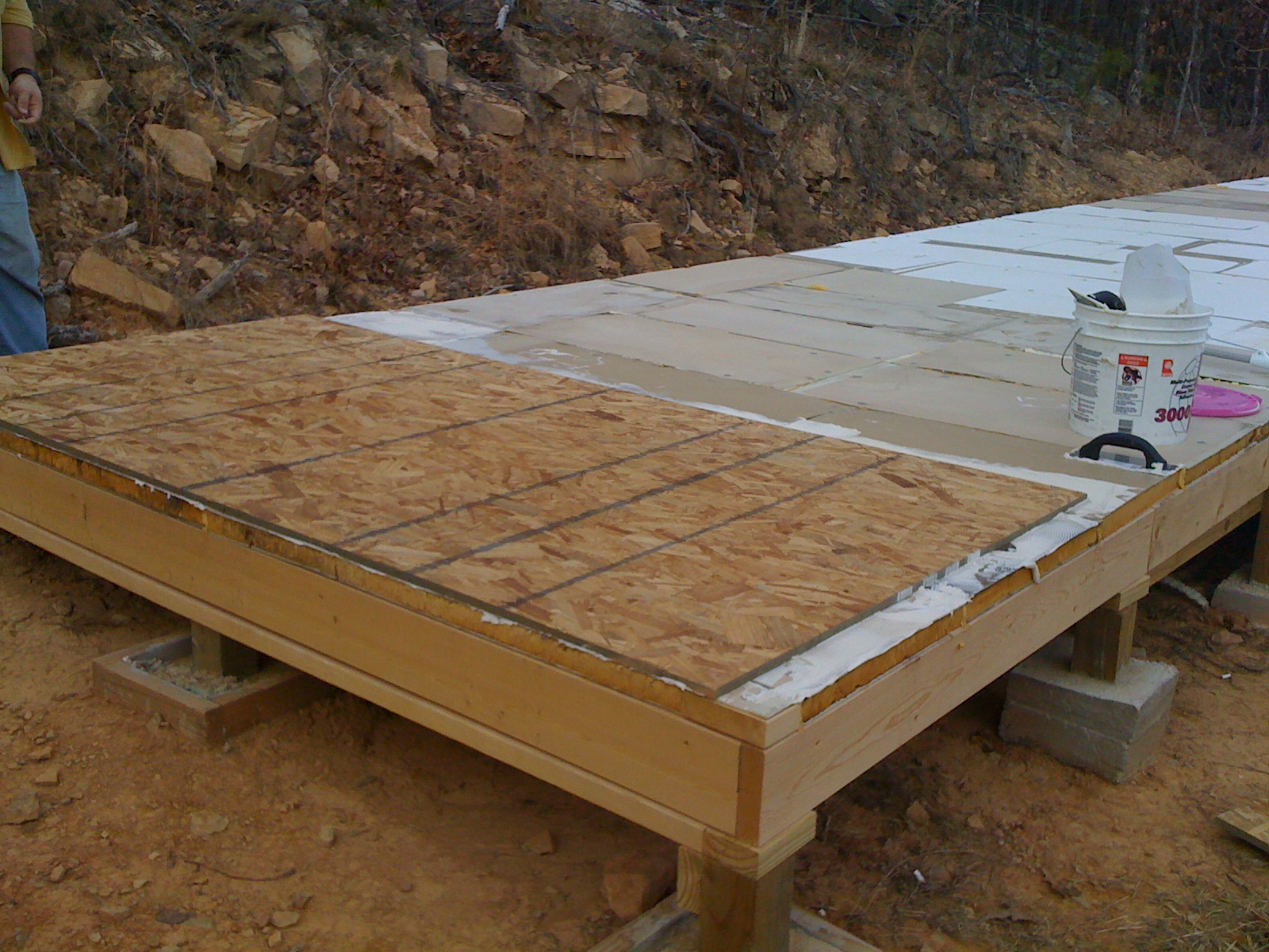 Diana Does Domestic OSB Subfloor Layer and Framing the Walls