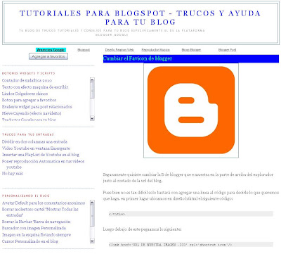 tutoriales para blogspot