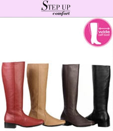 Wide-Calf Boots by Step Up Comfort