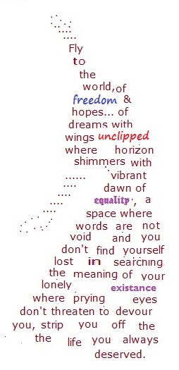 Wrote a shape poetry after a poems about life and happiness. Wrote a shape poetry after a