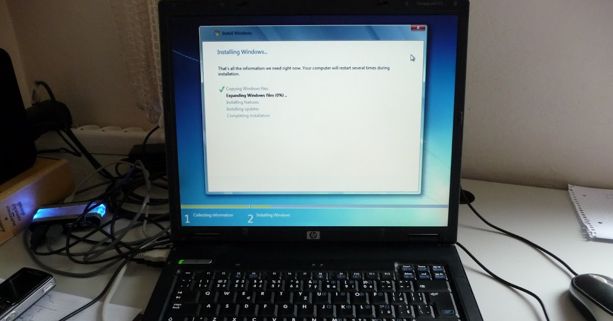 Windows 7 RC Ultimate on HP Compaq nx6110