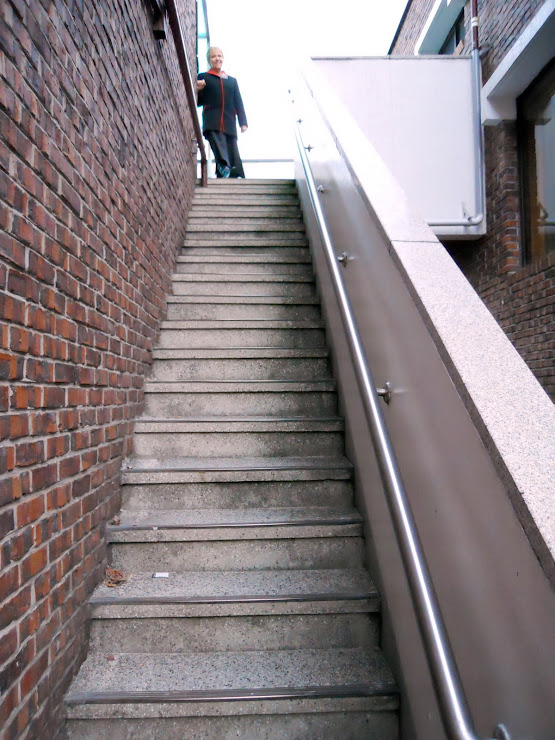 We walk these stairs to and from our offices many times each day!