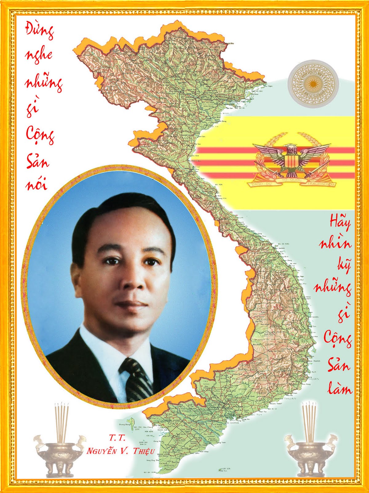 Trung Tướng Nguyễn Văn Thiệu / Tổng Thống Việt Nam