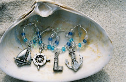 Nautical -Blue glass beads