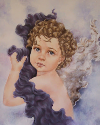 angel cherub painting art