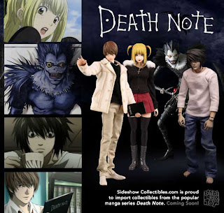 Série anime clássico nota da morte cartazes de papel revestido