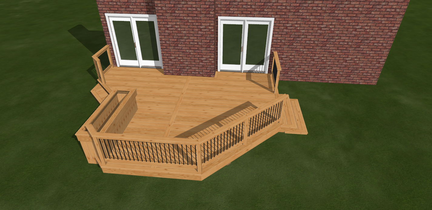 Outdoor Living A couple of cedar decks