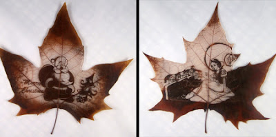 அழகிய இலை ஓவியங்கள் - கலக்கள் க்ளிக்ஸ் : சீனாவிலிருந்து.. Leaf-Carving+%288%29