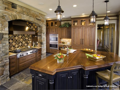 Wood Kitchen Counter Tops on Like How The Countertop On The Island Really Ties In The Color Of