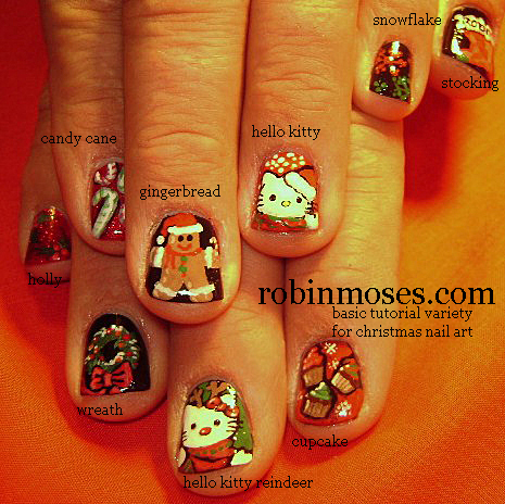 robin moses nail art "christmas